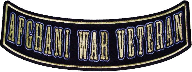 AFGHANI WAR VETERAN MILITARY Afghanistan Biker Patch  