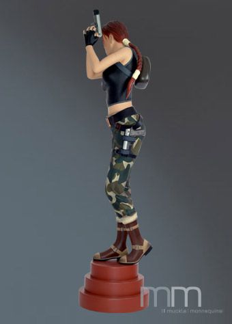 TOMB RAIDER / LARA CROFT * LIFESIZE STATUE * MUCKLE *  