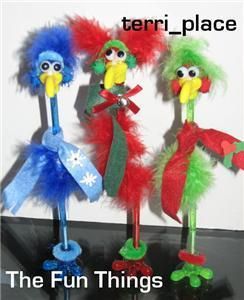 12 MARABOU BIRD HOLIDAY PEN CRAFT KITS KIDS PARTY CRAFT  