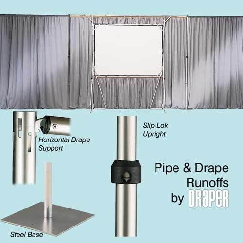 Draper Pipe & Drape 30ft Section Free Standing  