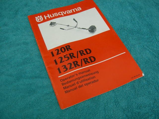 HUSQVARNA OPERATORS MANUAL   CLRNG SAW 120 125 132R/RD  