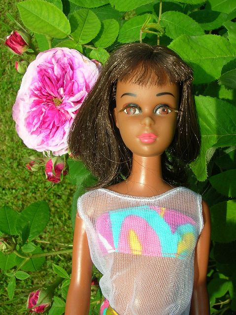 RARE BLACK FRANCIE BARBIE VINTAGE 1968 with ORIGINAL SWIMSUIT  