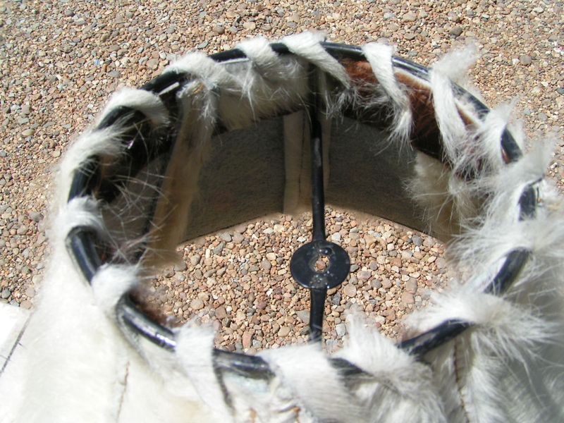 Leather Cowhide Lamp Shade Western Rustic 421  