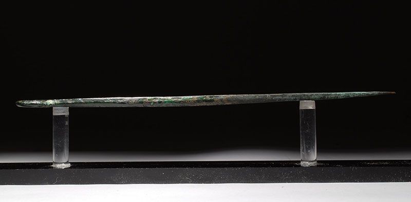 Large Provenanced Ancient Chinese bronze knife 1000 B.C.  