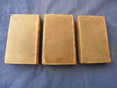 1748 DRYDEN, WORKS OF VIRGIL, DIDACTIC POETRY, 3 VOL SET, 89 COPPER 