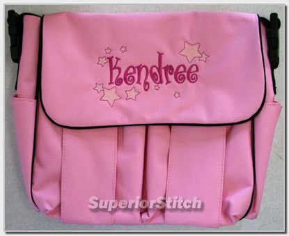 Personalized DIAPER BAG embroidered shapes FREE SHIP  