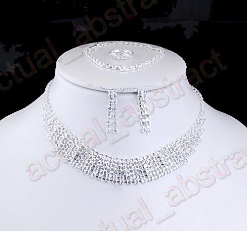 wholesale 48pcs(12sets) acrylic CRYSTAL necklace&bracelet&earring 