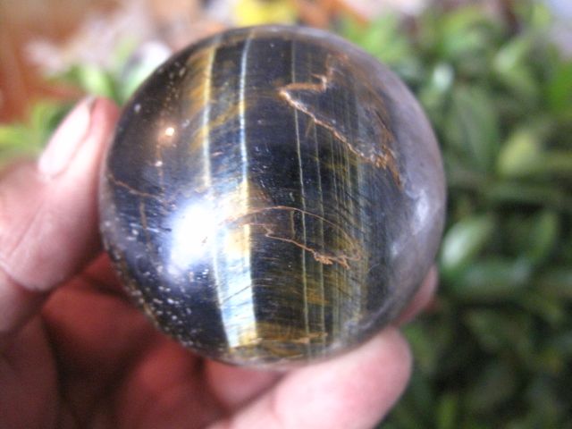 220g NATURE blue TIGEREYE SPHERE CRYSTAL BALL Healing  