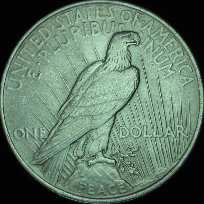 1923 P AU+++ Peace Dollar in Eagle Coin Holder     