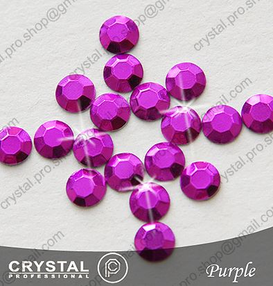 1440 pcs. Purple ss6 Iron on Hotfix Rhinestuds 2mm 6ss  