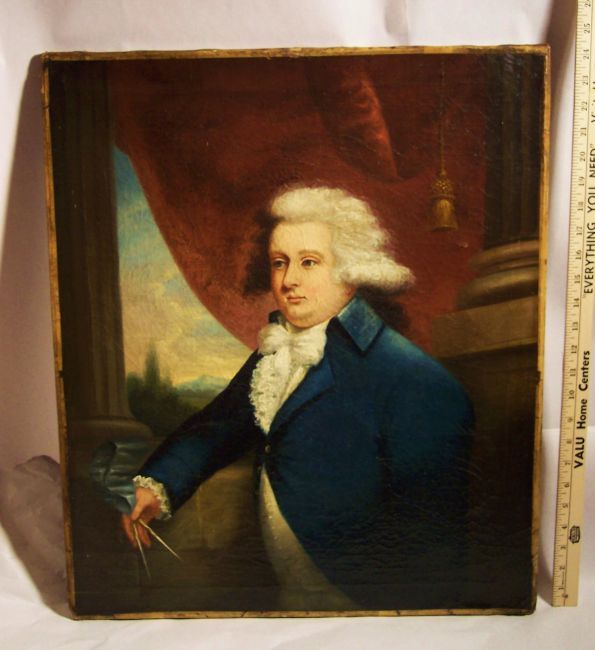 American MATHER BROWN 1780s Portrait Prominent Mason  