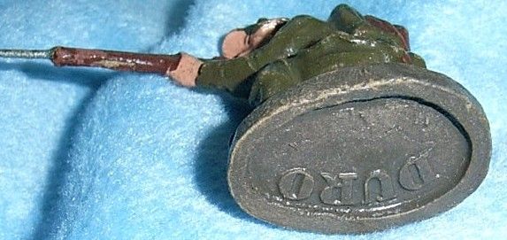 TGU23 * ELASTOLIN LINEOL WWI OR WWII TOY SOLDIER 70mm ANTIQUE GERMAN 