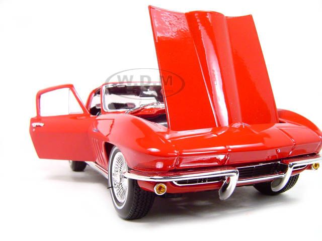 1965 CHEVROLET CORVETTE RED 118 SCALE DIECAST MODEL  