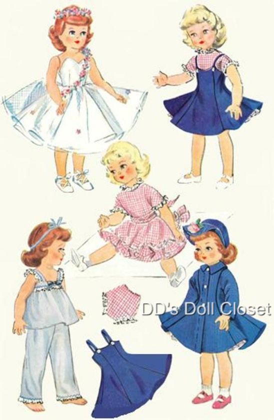 Vintage Doll Clothes Pattern 1983 24 ~ Saucy Walker  