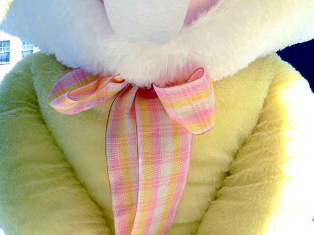 HUGE STUFFED YELLOW BUNNY RABBIT 50 SOFT PLUSH JUMBO  