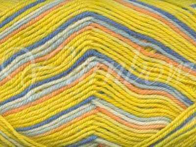   ply #1811 wool yarn  Yellow Blue Peach 4082700679935  