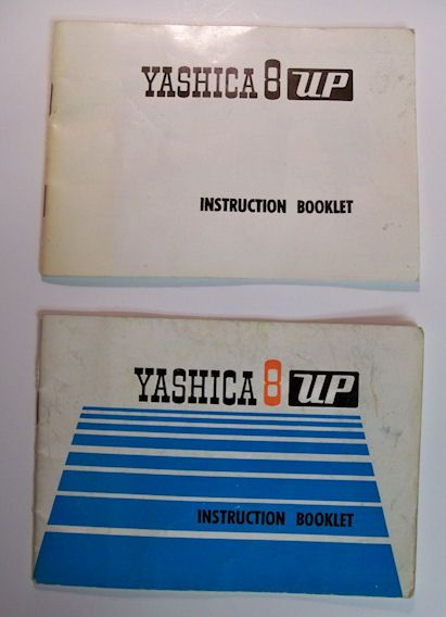 TWO YASHICA 8 UP Camera Instruction Booklets  