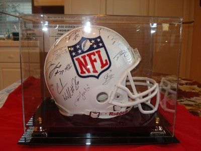 MARK SANCHEZ MATTHEW STAFFORD CRABTREE RC ROOKIE SIGNED HELMET 