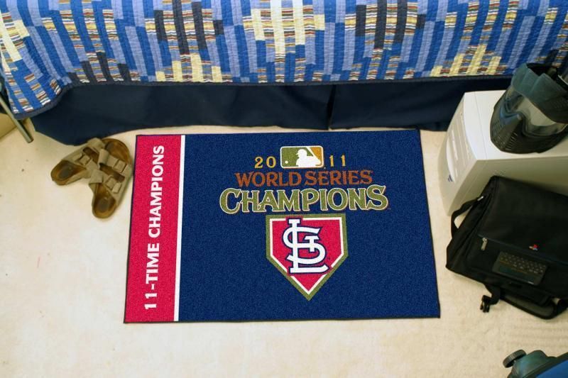 St. Louis Cardinals 2011 World Series Champions 20x30 Starter Area Rug 