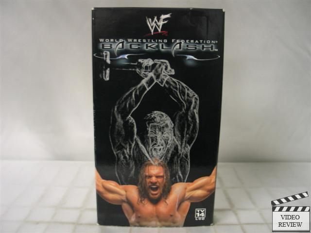 WWF Backlash 2001 VHS Stone Cold, HHH, Undertaker, Kane 651191027033 