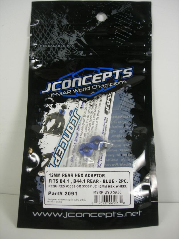 JConcepts 12mm Rear Hex Adaptor, fits Team Associated B4.1, B44.1 