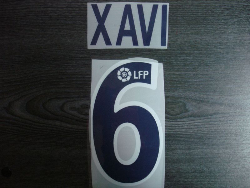 RARE XAVI #6 Barcelona Away 2002 04 Name Number  