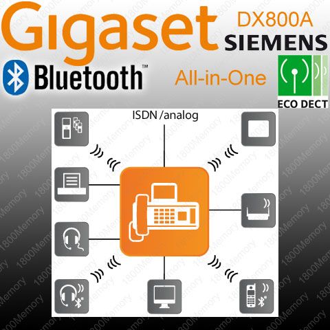 Siemens Gigaset DX800A All in One Cordless DECT Phone VoIP Bluetooth 