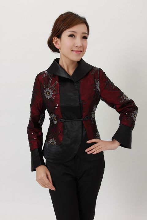 Junoesque Womens Embroider Jacket Coat Out​erwe​ar S 3  