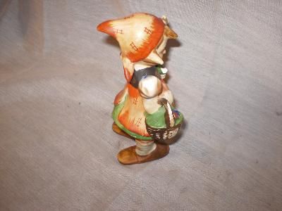 Occupied Japan, 6 1/2, Young Girl & Basket, Figurine  