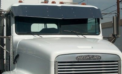 FREIGHTLINER FLD FLAT TOP STAINLESS V DROP VISOR F 3008  