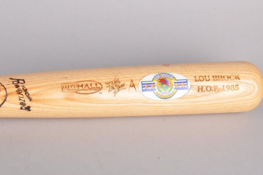 LOU BROCK  Louisville Sluger Commemorative Bat, HOF 85  