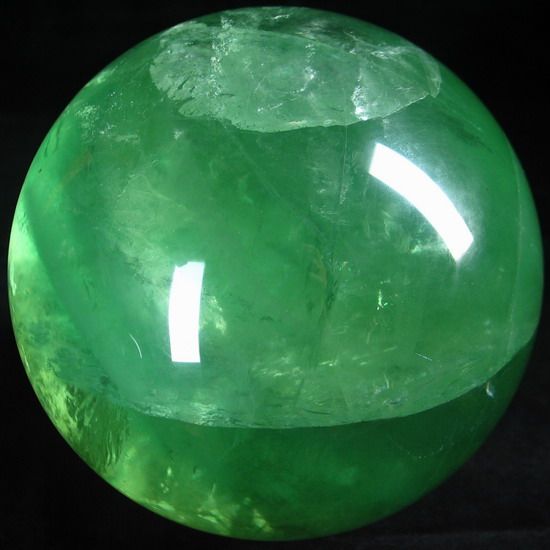 STUNNING 5.0 Fluorite Sphere, Crystal Ball, Mineral, Rock, Stone 