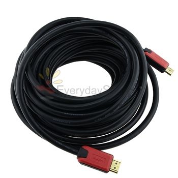 35 Ft 10m Black Red HDMI Cable 1.4 Ethernet 3D HEC For 1080p HDTV PS3 