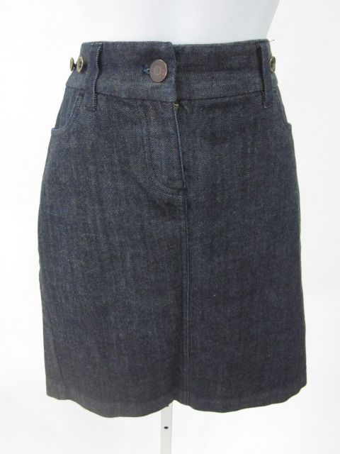 CREW Dark Rinse Denim Fitted Pencil Skirt Sz 2  