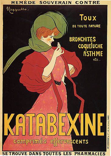 FRENCH KATABEXINE MEDICINE PHARMACY VINTAGE REPR POSTER  