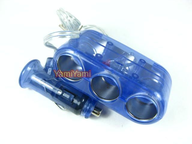 Way Car Cigarette Lighter Socket Splitter Adapter Converter GPS 