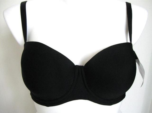 NWT DELTA BURKE 5 Way Convertible Strap Black Bra 40C  