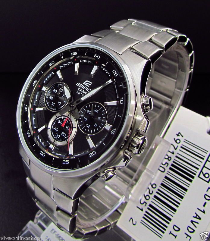 Casio Edifice EF 5 Series Retro Classic Chrono Dial F1 Red Bull Vettel 