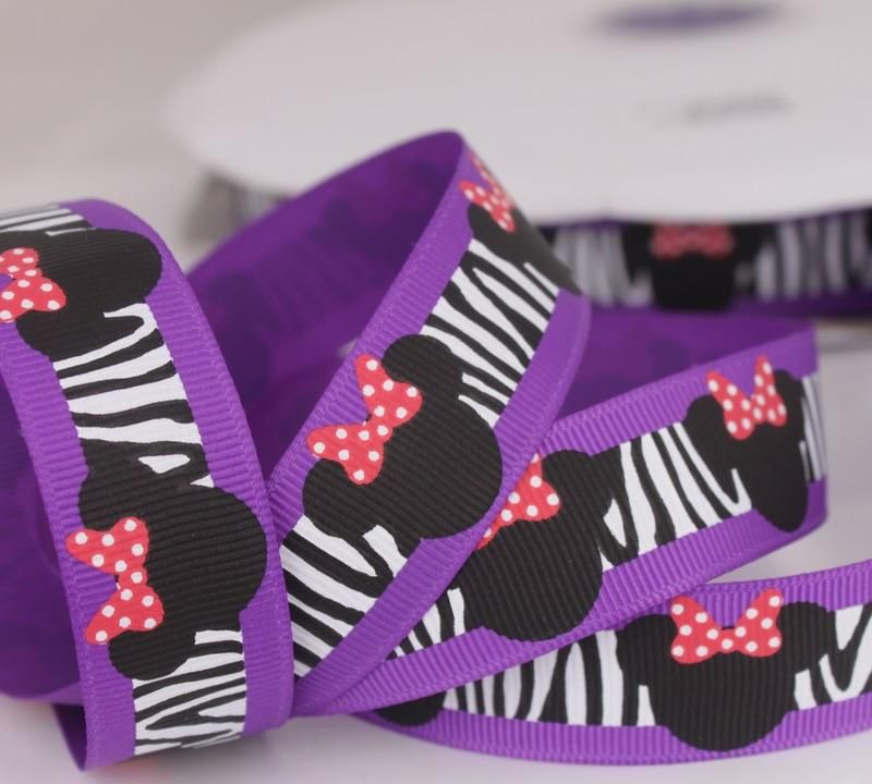   bowknot printed grosgrain ribbon hairbows 5 Yards/50 Yards  