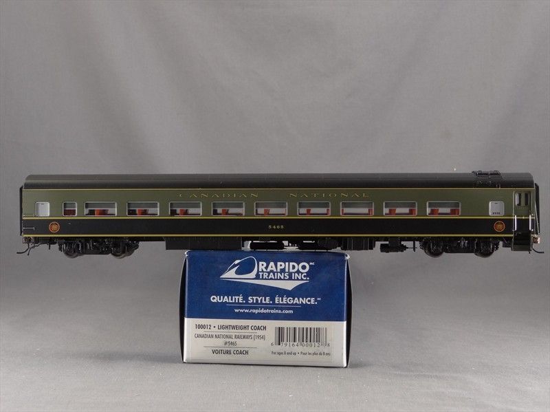   HO SCALE RAPIDO TRAINS 100012 CNR 1954 LIGHTWEIGHT COACH #5465  