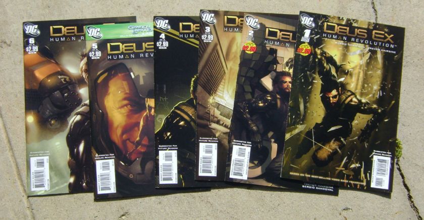 Deus Ex Human Revolution #1 6 Complete Set 2011 DC  