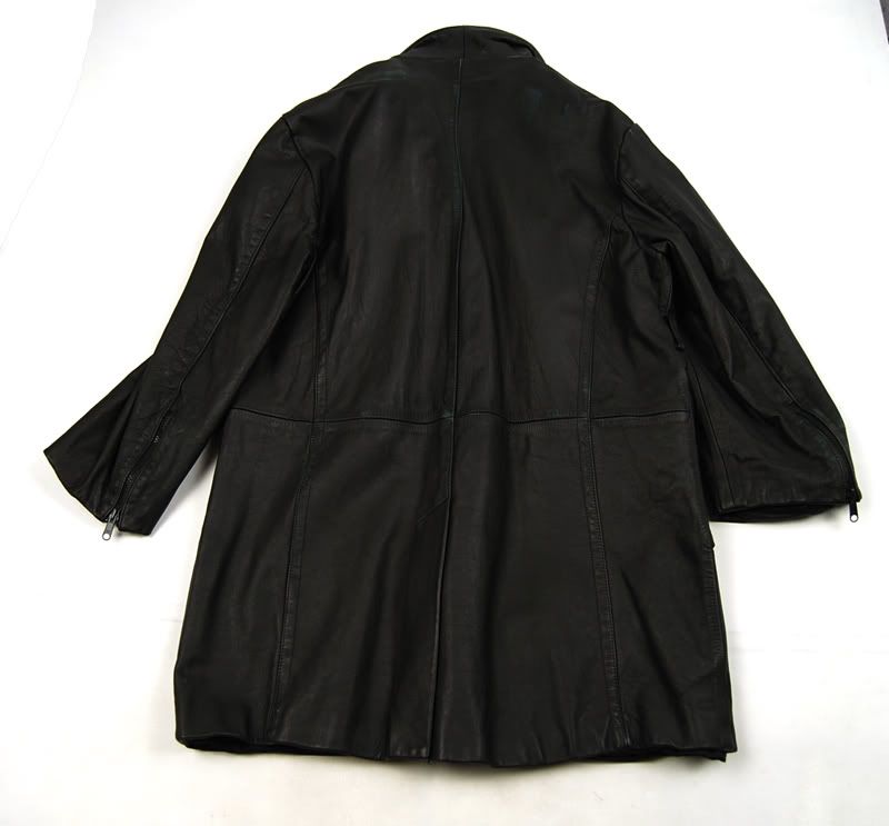 Literature Noir black leather Jacket XX LAREGE  