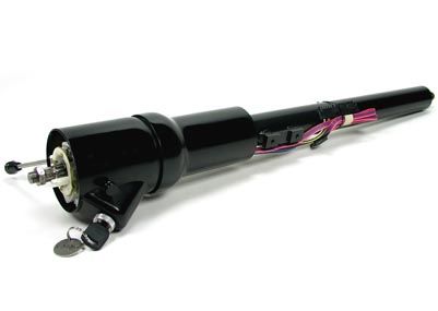 69 72 GM Tilt Steering Column Floor Shift Black Powder  