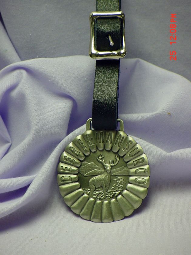 John Deere Pewter Fob, 1907 logo  