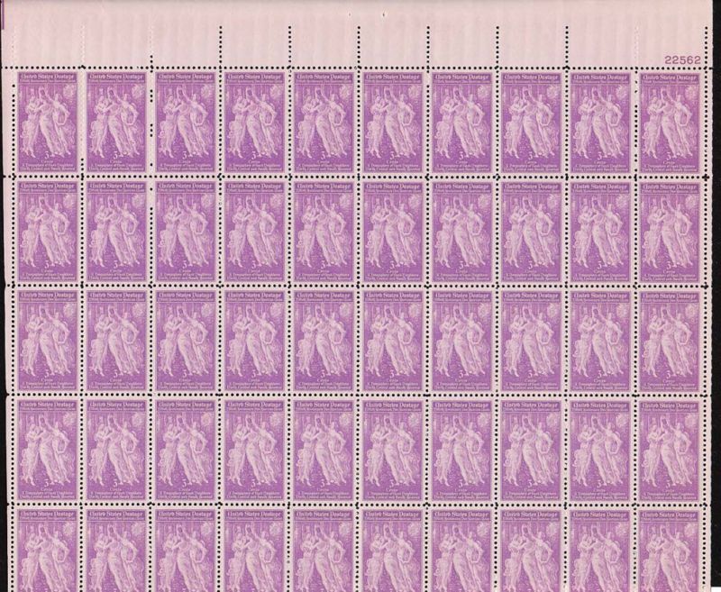 895 PAN AM 50 YEARS M M NH FULL SHEET OF 50  