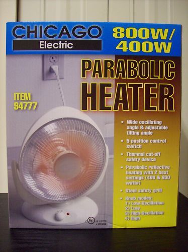 800 Watt/400 Watt Parabolic HeaterNew in Box  