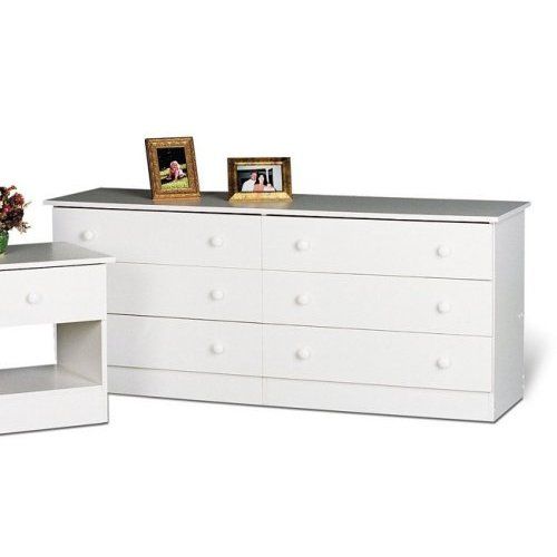 Bedroom furniture Large 6 Drawer White Chest, Dresser  