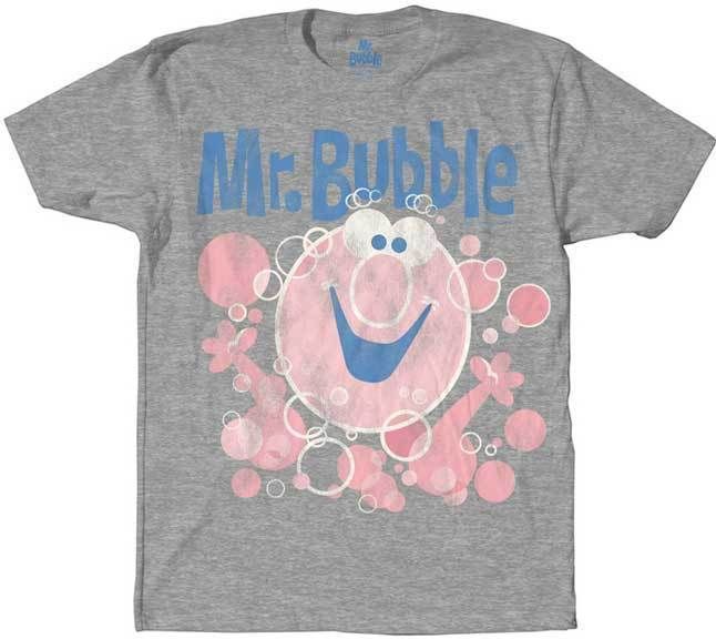 New Authentic Mr. Bubbles Vintage Style Mens T Shirt  