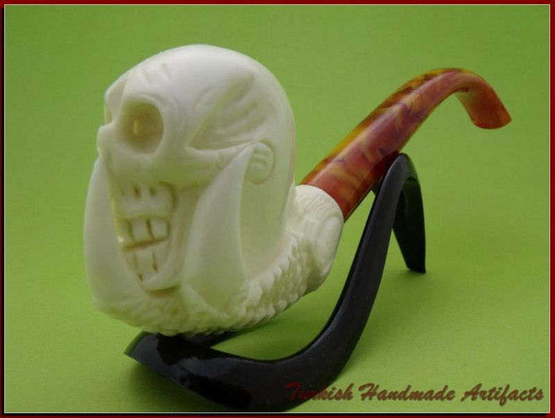 SKULL W CLAW Meerschaum Smoking Pipe Pipa Pfeife 844  