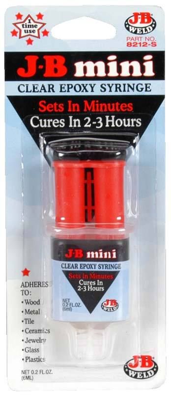 Weld Clear Mini One Time Use Epoxy Syringe NIB 043425821256  